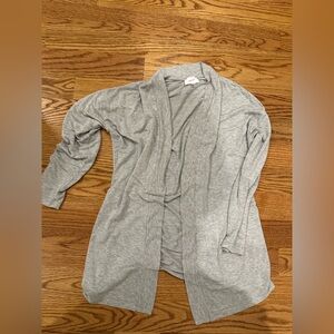 SOMA The Sunday Wrap Cardigan Heather Whisper Gray—medium